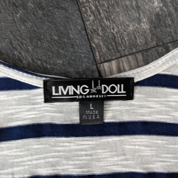 NWT Living Doll Striped Tank - Picture 3 of 4